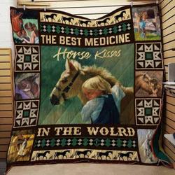Horse Cla1610208Q Quilt Blanket and Home Decor