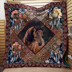 Horse Cla1610219Q Quilt Blanket and Home Decor
