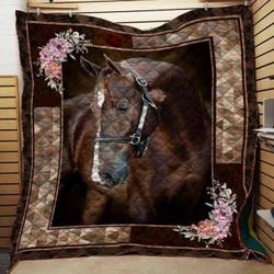 Horse Cla1610226Q Quilt Blanket and Home Decor