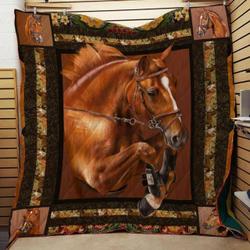 Horse Cla1610258Q Quilt Blanket and Home Decor