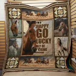 Horse Cla1610378Q Quilt Blanket and Home Decor