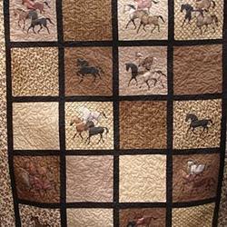 Horse Cla190683 Quilt Blanket and Home Decor