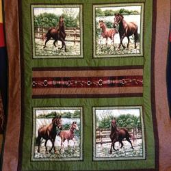 Horse Cla2210284Q Quilt Blanket and Home Decor