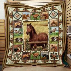 Horse Fall For You Quilt Blanket Dhc03011463Dd and Home Decor