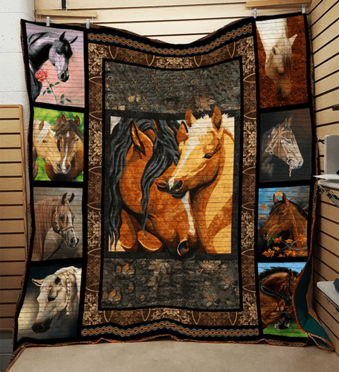 Horse G Quilt Yw and Home Decor