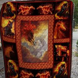 Horse Hur Quilt yd and Home Decor