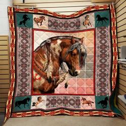 Horse I Am A King Quilt Blanket Dhc04011125Dd and Home Decor