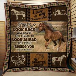 Horse Love My Quarter Horse Quilt Blanket Dhc04011490Dd and Home Decor
