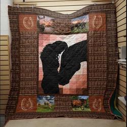 Horse My Love For You Quilt Blanket Dhc04012073Dd and Home Decor