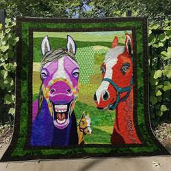 Horse Nn160716 Quilt Blanket and Home Decor