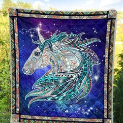Horse Quilt Blanket Dhc020120203Td and Home Decor