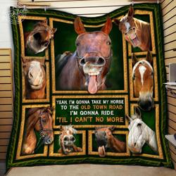 Horse Quilt Blanket Dhc0712156Vt and Home Decor