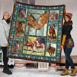 Horse Quilt Blanket Dhc09121520Dd and Home Decor