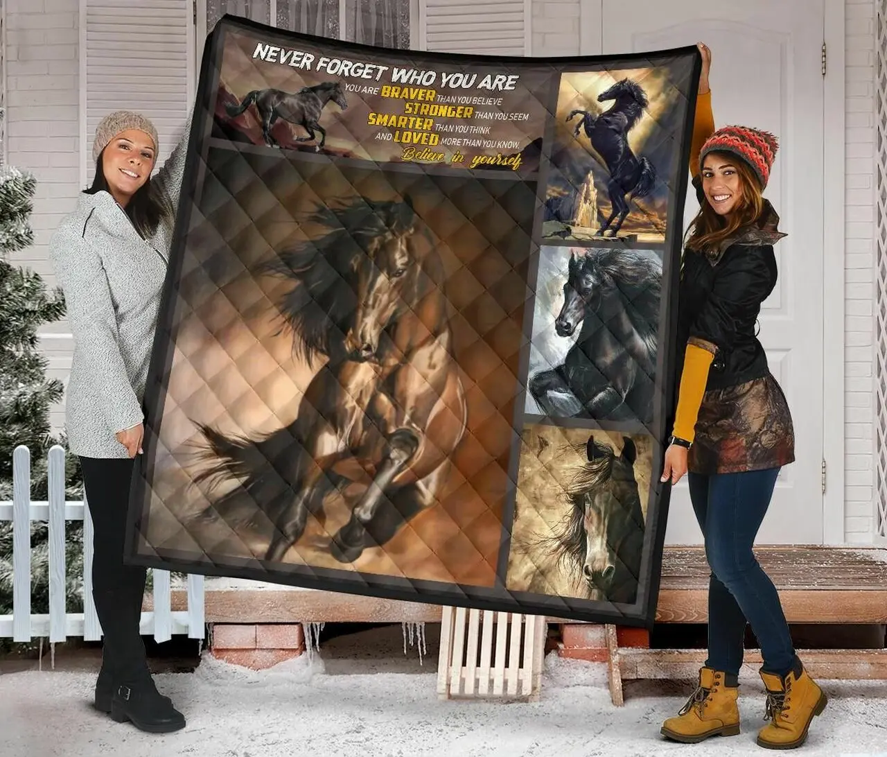 Horse Quilt Blanket Dhc09121573Dd and Home Decor