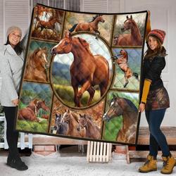 Horse Quilt Blanket Dhc09121583Dd and Home Decor