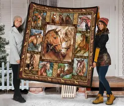 Horse Quilt Blanket Dhc09121591Dd and Home Decor