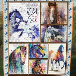 Horse Quilt Blanket Dhc13123835Vt and Home Decor