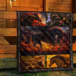 Horse Quilt Blanket Dhc13123864Vt and Home Decor