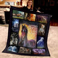 Horse Quilt Blanket Dhc13123956Vt and Home Decor