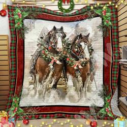 Horse Quilt Blanket Dhc1312435Vt and Home Decor