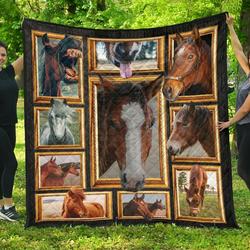Horse Quilt Blanket Dhc170120686Td and Home Decor