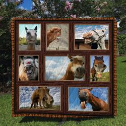 Horse Quilt Blanket Dhc170120793Td and Home Decor