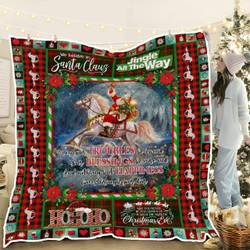 Horse Sleigh May Your Troubles Be Less And Your Blessings Be More Quilt Blanket and Home Decor
