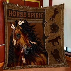 Horse Spirit Quilt Blanket and Home Decor