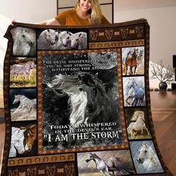 Horse Stome Quilt Blanket C9B010605Na and Home Decor