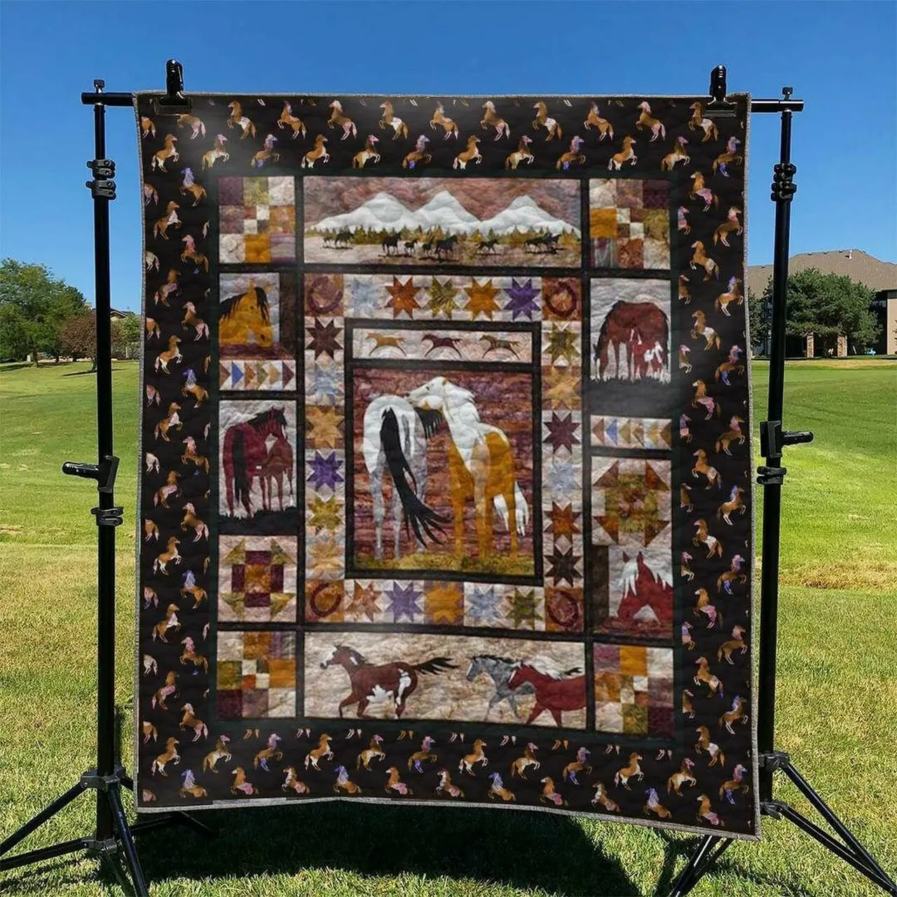 Horse Td2709483 Quilt Blanket and Home Decor
