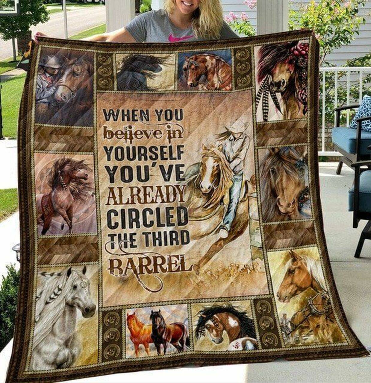Horse When You Believe In Yourself Quilt Hyp and Home Decor