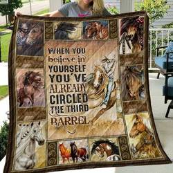 Horse When You Believe In Yourself Quilt Hyp and Home Decor