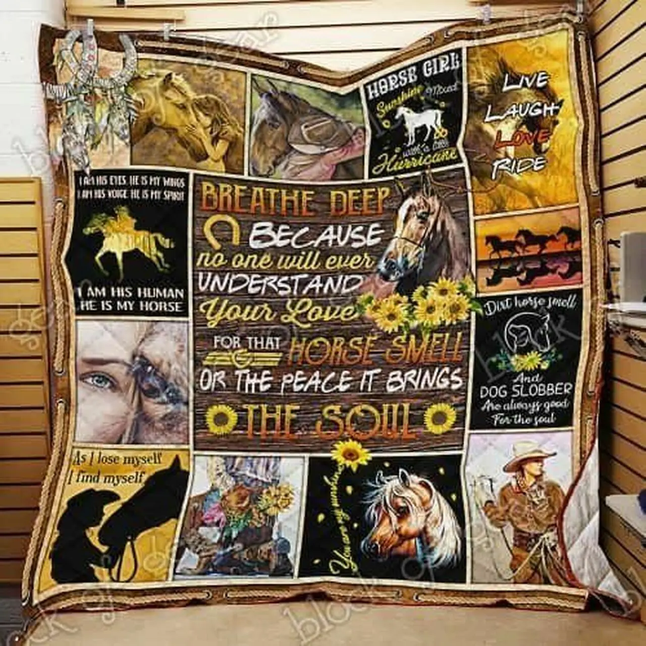 Horses Cl18100354Mdq Quilt Blanket and Home Decor
