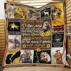 Horses Cl18100354Mdq Quilt Blanket and Home Decor