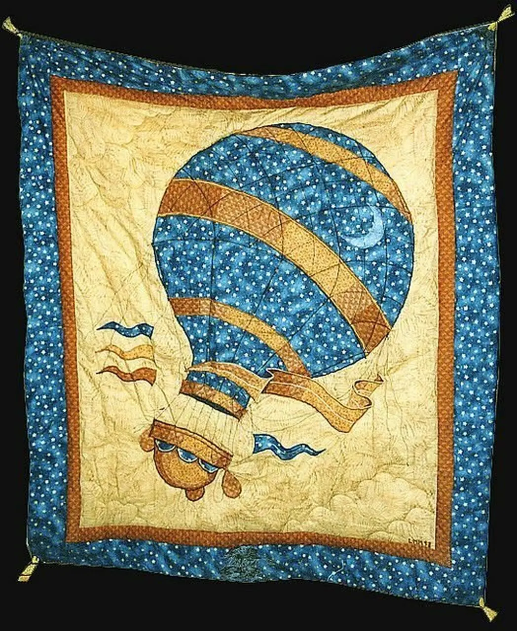 Hot Air Balloon Cla1510220Q Quilt Blanket and Home Decor