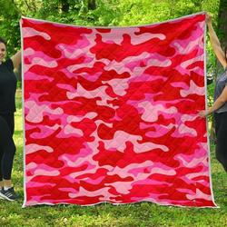Hot Pink Camouflage Cl17100349Mdq Quilt Blanket and Home Decor