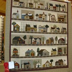 Houses Cla1010331Q Quilt Blanket and Home Decor