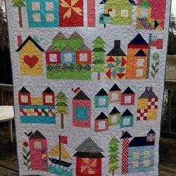 Houses Cla1110356Q Quilt Blanket and Home Decor