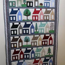 Houses Cla1910326Q Quilt Blanket and Home Decor