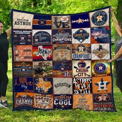 Houston Astros 2 Quilt Blanket      and Home Decor