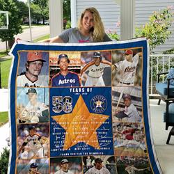 Houston Astros Quilt Blanket 02 and Home Decor