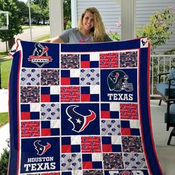Houston Texans Quilt Blanket 01 and Home Decor