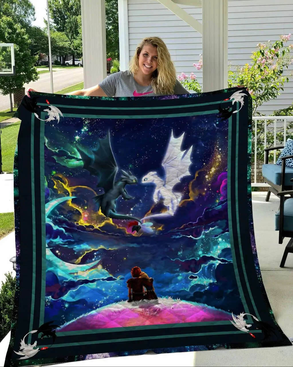 How To Train Your Dragon Quilt V1 and Home Decor