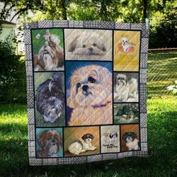 Hq Shih Tzu Quilt Blanket Dhc09122240Dd and Home Decor