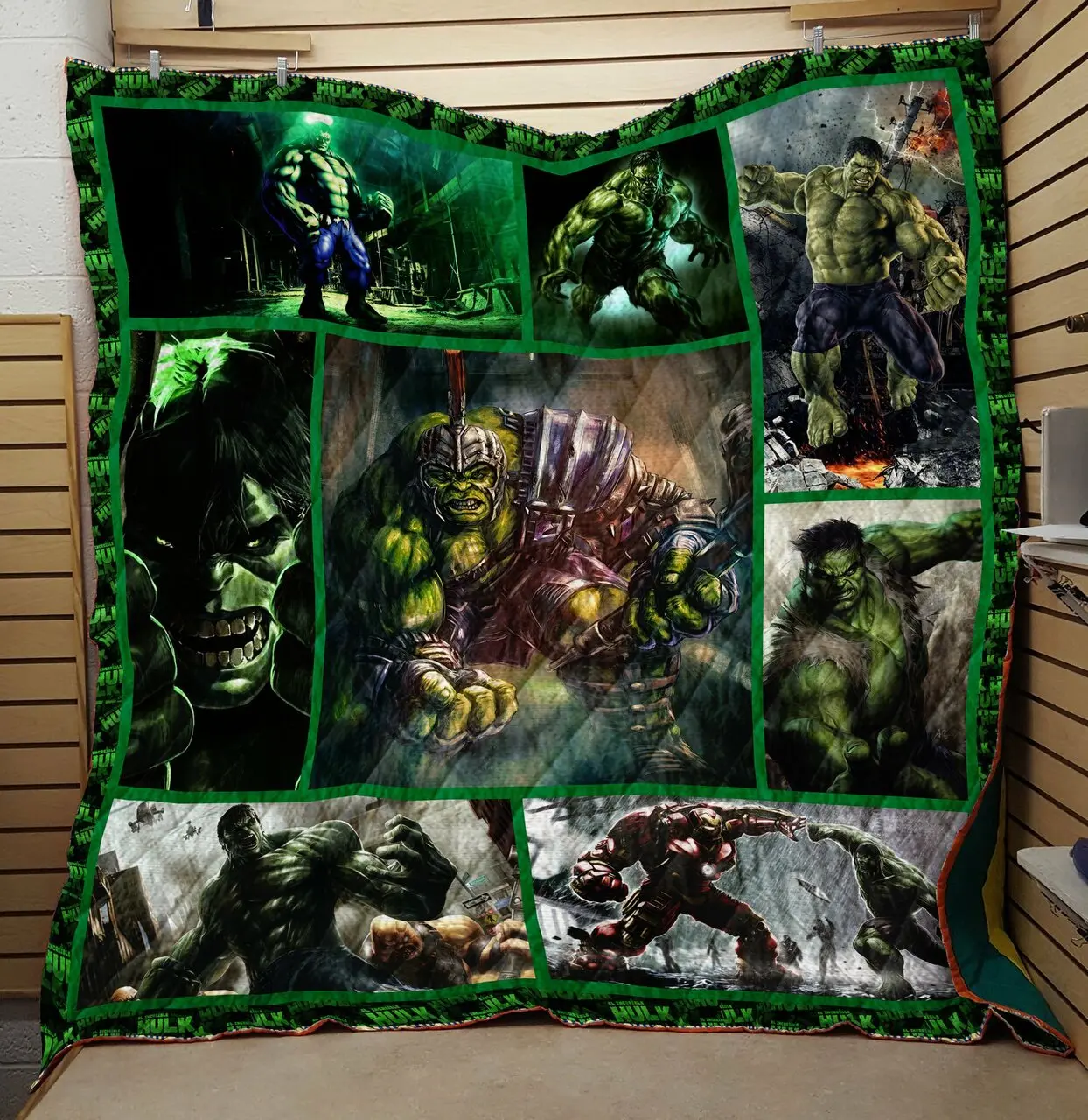 Hulk Fabric Quilt Blanket and Home Decor