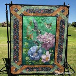 Humming Birds Garden Quilt Blanket Ynt9  Quilt and Home Decor