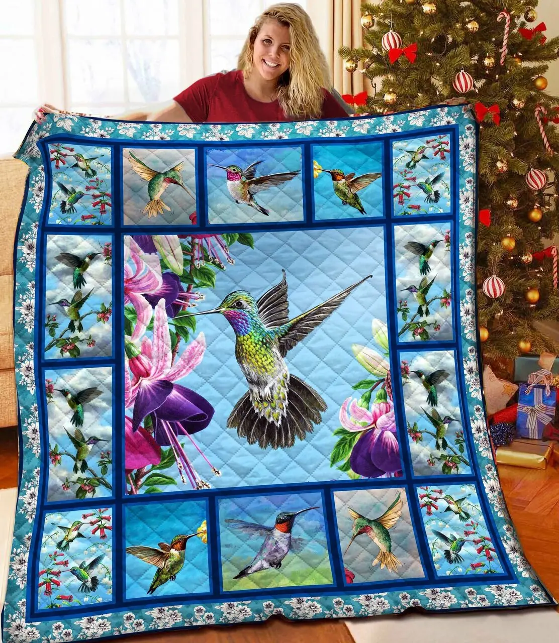 Hummingbird Bbb191003 Quilt Blanket and Home Decor