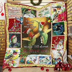 Hummingbird Christmas Cl18100358Mdq Quilt Blanket and Home Decor