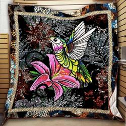 Hummingbird Cl19100420Mdq Quilt Blanket and Home Decor
