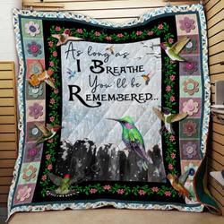 Hummingbird Cl2100252Mdq Quilt Blanket and Home Decor